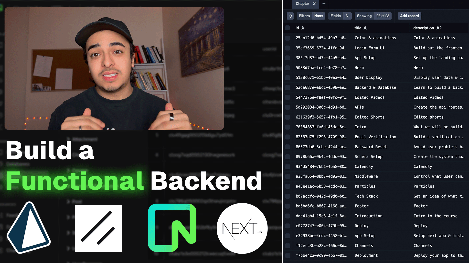 Functional Backend & Database